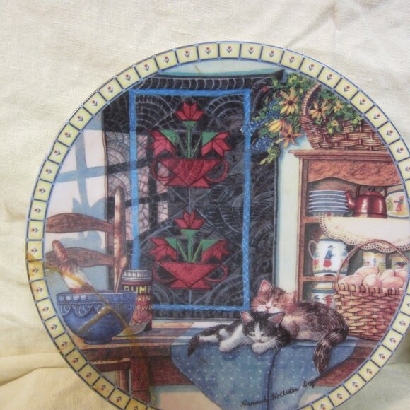 VTG 1990 KNOWLES DISPLAY PLATE, LAZY MORNINGS, $EACH - Picture 2 of 7